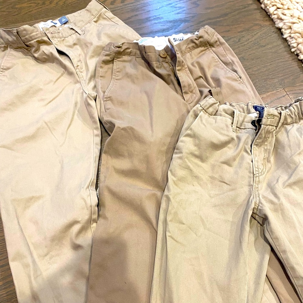 3 pair of Khaki pants for boys